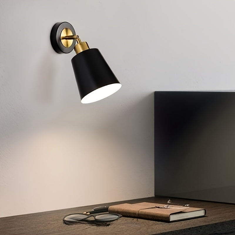 Modern Metal Wall Sconce Light | Adjustable Bedroom &amp; Living Room Lamp