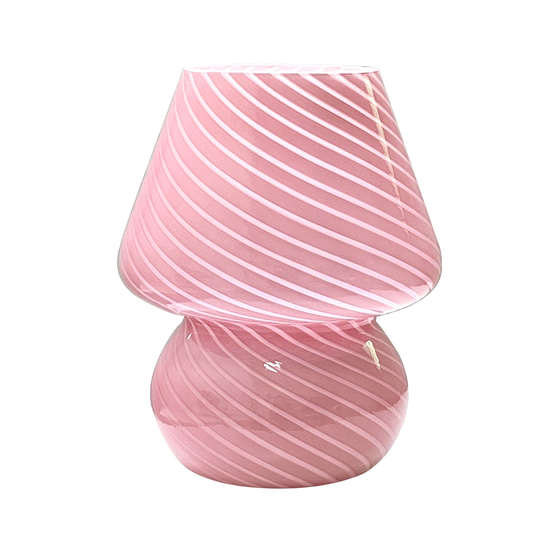 Murano-Style Glass Mushroom Lamp | USB Dimmable Table Light