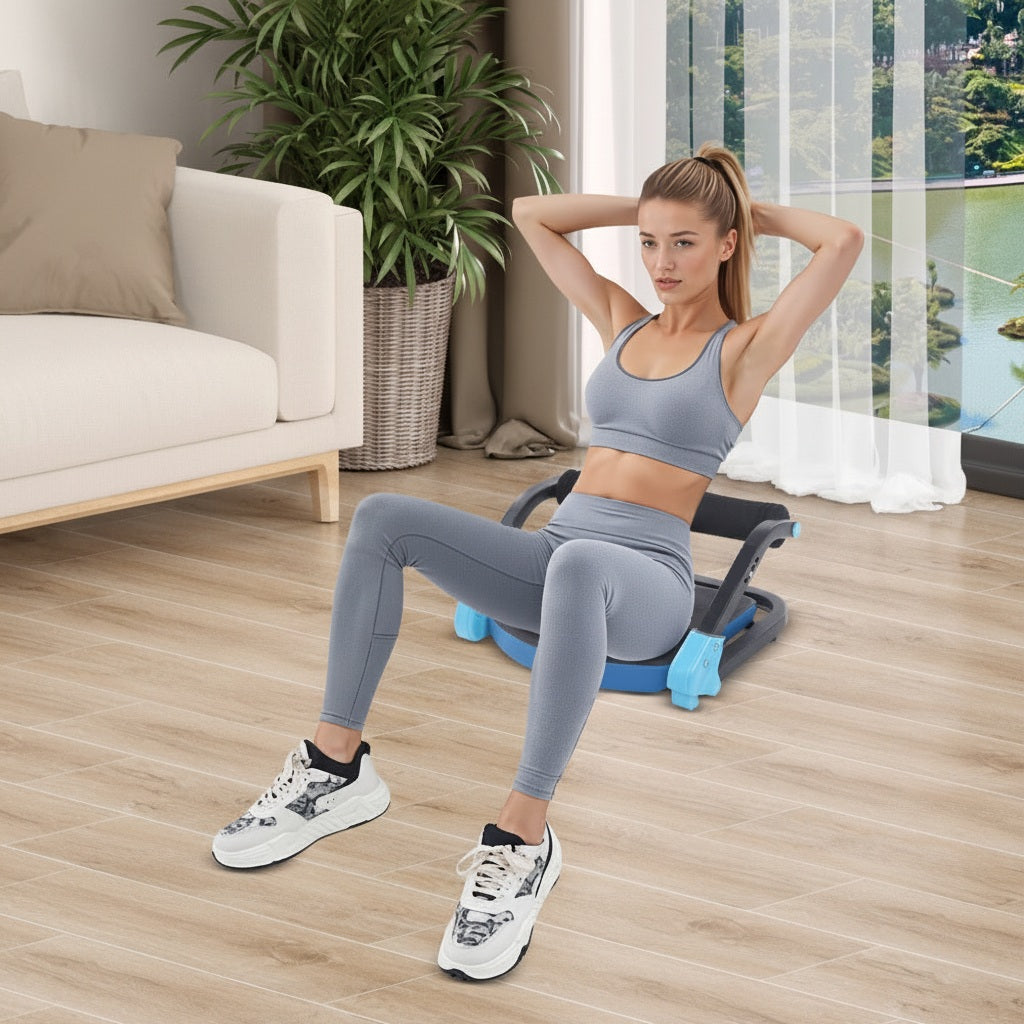 Ab Machine Adjustable Resistance Iron Ab Sneaker Home Gym