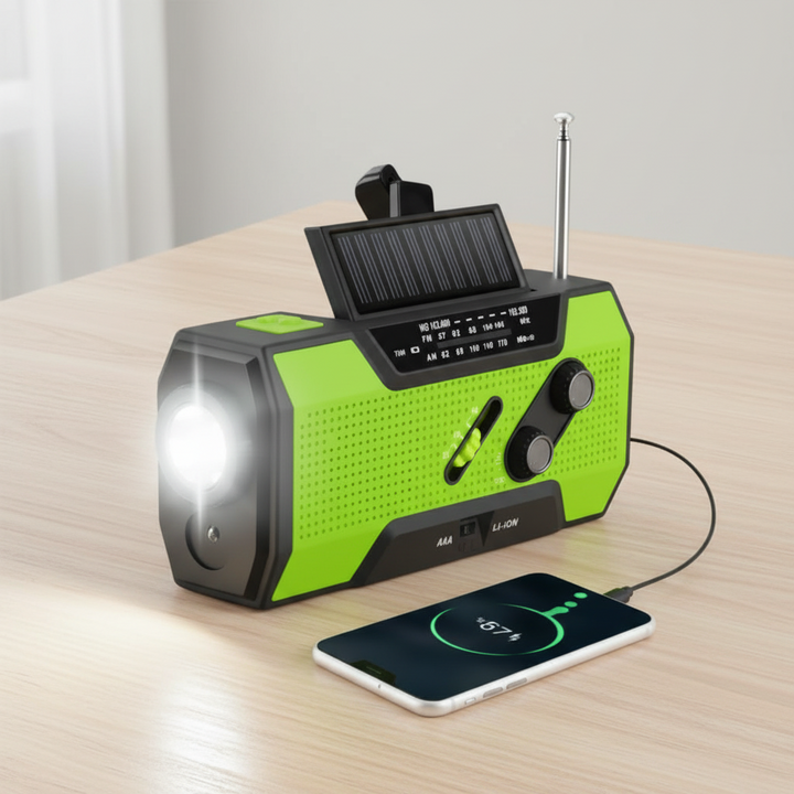 Emergency Radio Weather Radio Portable Solar Hand Crank Charger