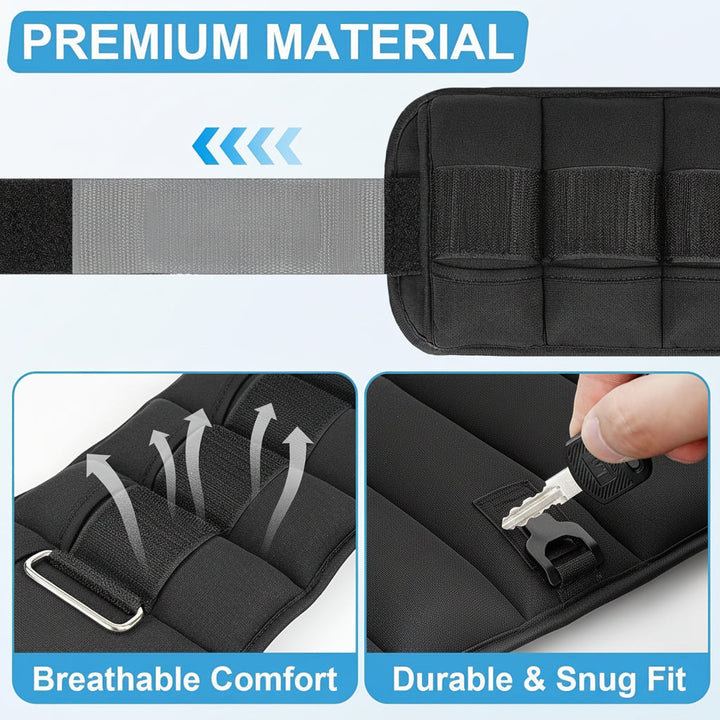 Ankle Weights Adjustable Fitness Leg Training Set