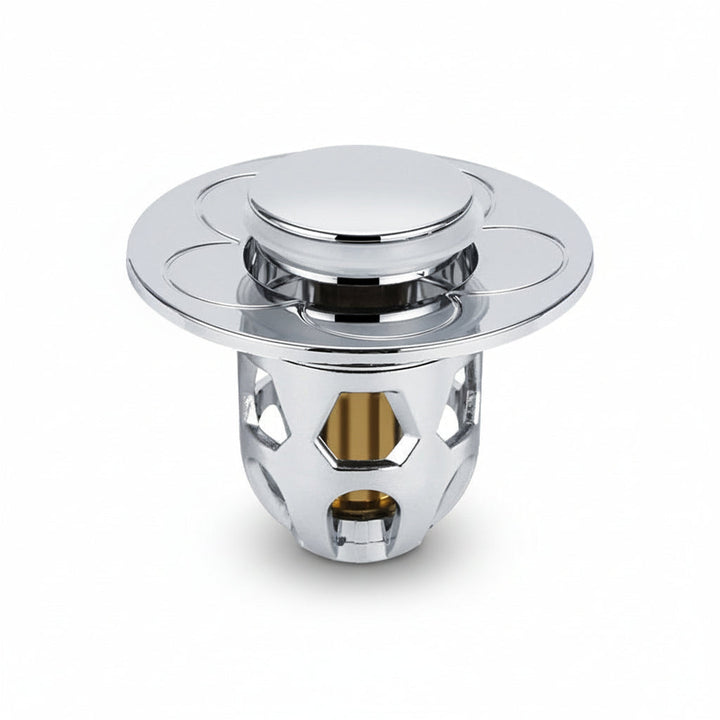 Sink Drain Stopper Pop Up Stainless Steel Anti Clog Bathroom Plug