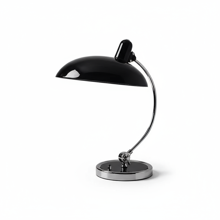 ScandiArc Table Lamp | Bauhaus-Inspired Curved Metal Design