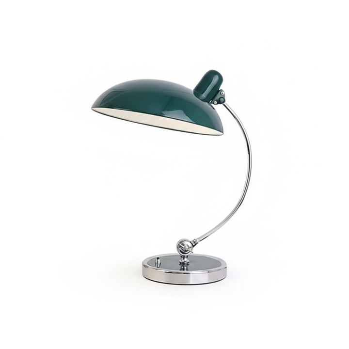 ScandiArc Table Lamp | Bauhaus-Inspired Curved Metal Design