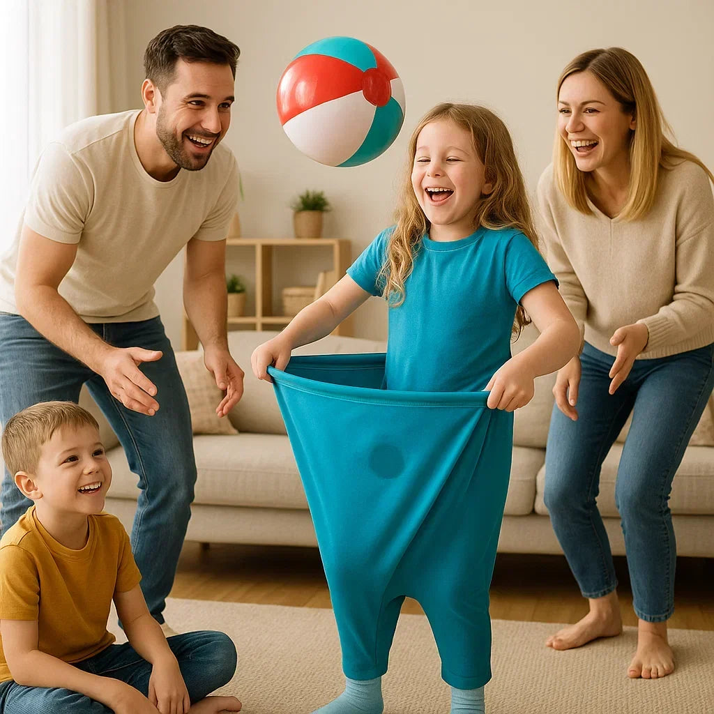 Kids Outdoor Game Ball Catching Pants Fun Family Activity Set