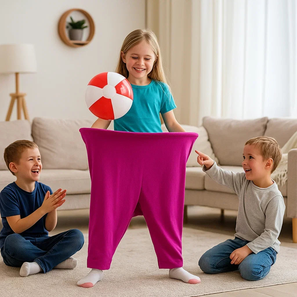 Kids Outdoor Game Ball Catching Pants Fun Family Activity Set