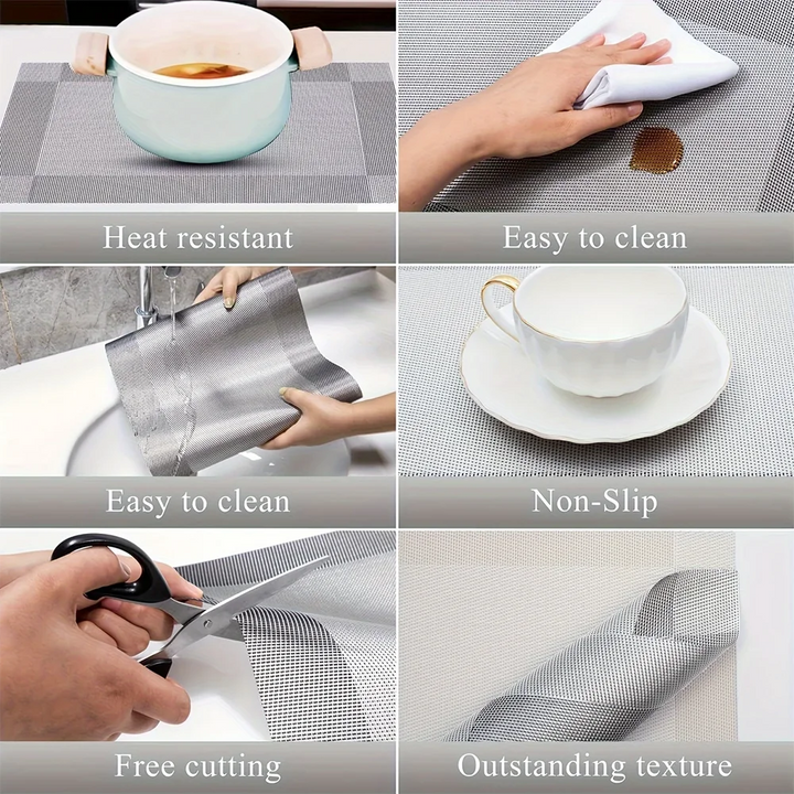 PlaciMat | Heat-Resistant PVC Placemats | Washable &amp; Non-Slip Table Mats