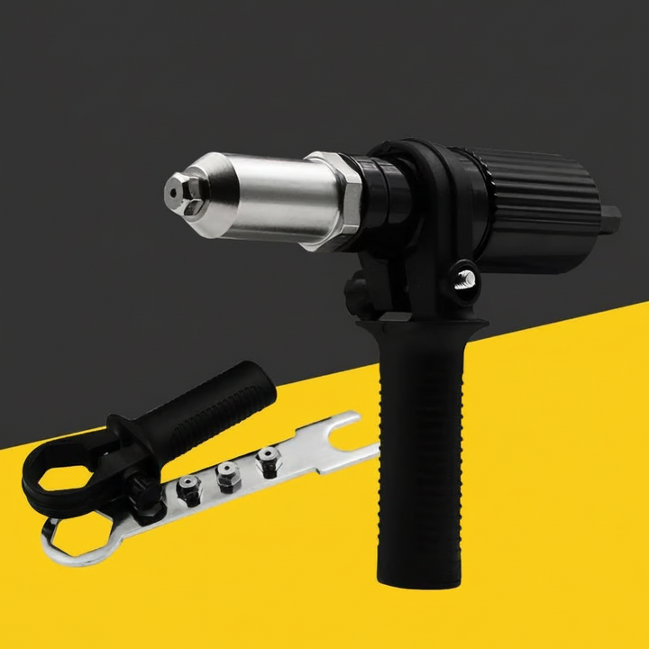 Rivet Gun Drill Adapter Kit Interchangeable Nozzles