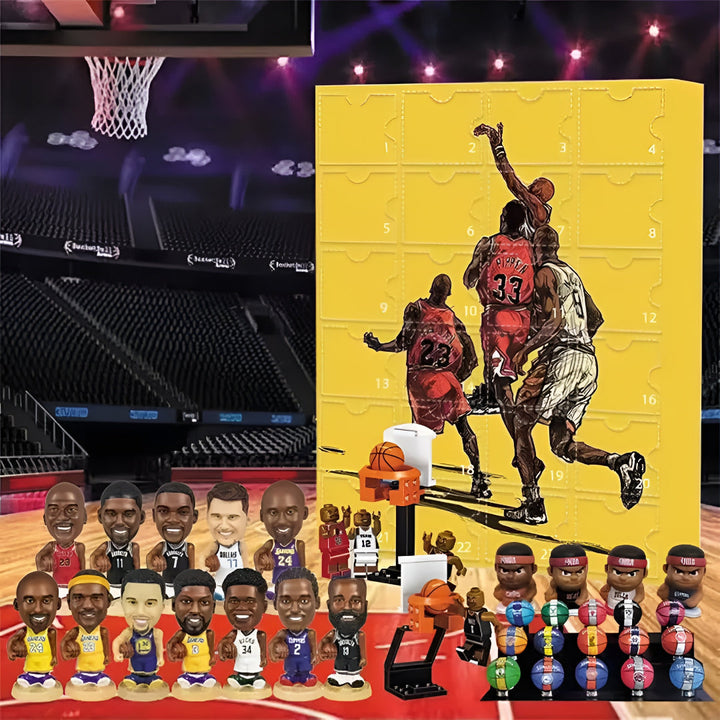 Advent Calendar Basketball Collectible Figure Toy Set