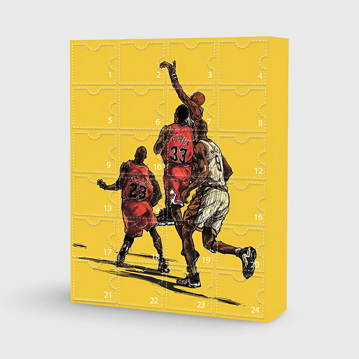 Advent Calendar Basketball Collectible Figure Toy Set