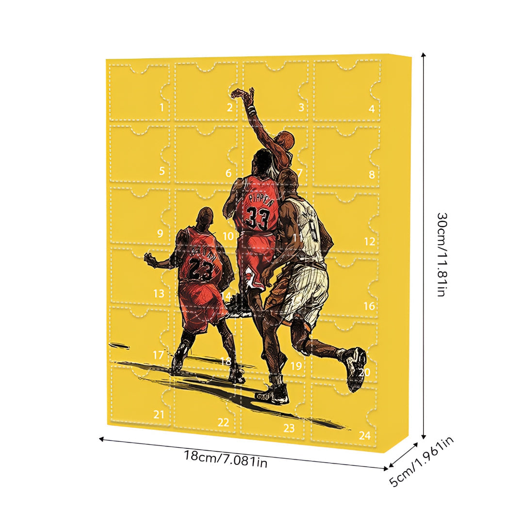 Advent Calendar Basketball Collectible Figure Toy Set