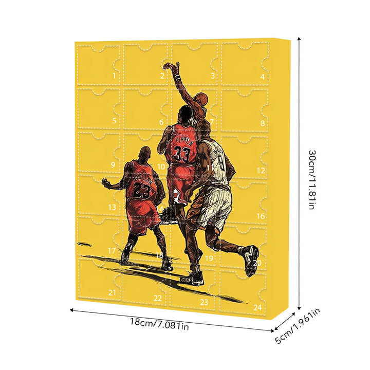 Advent Calendar Basketball Collectible Figure Toy Set