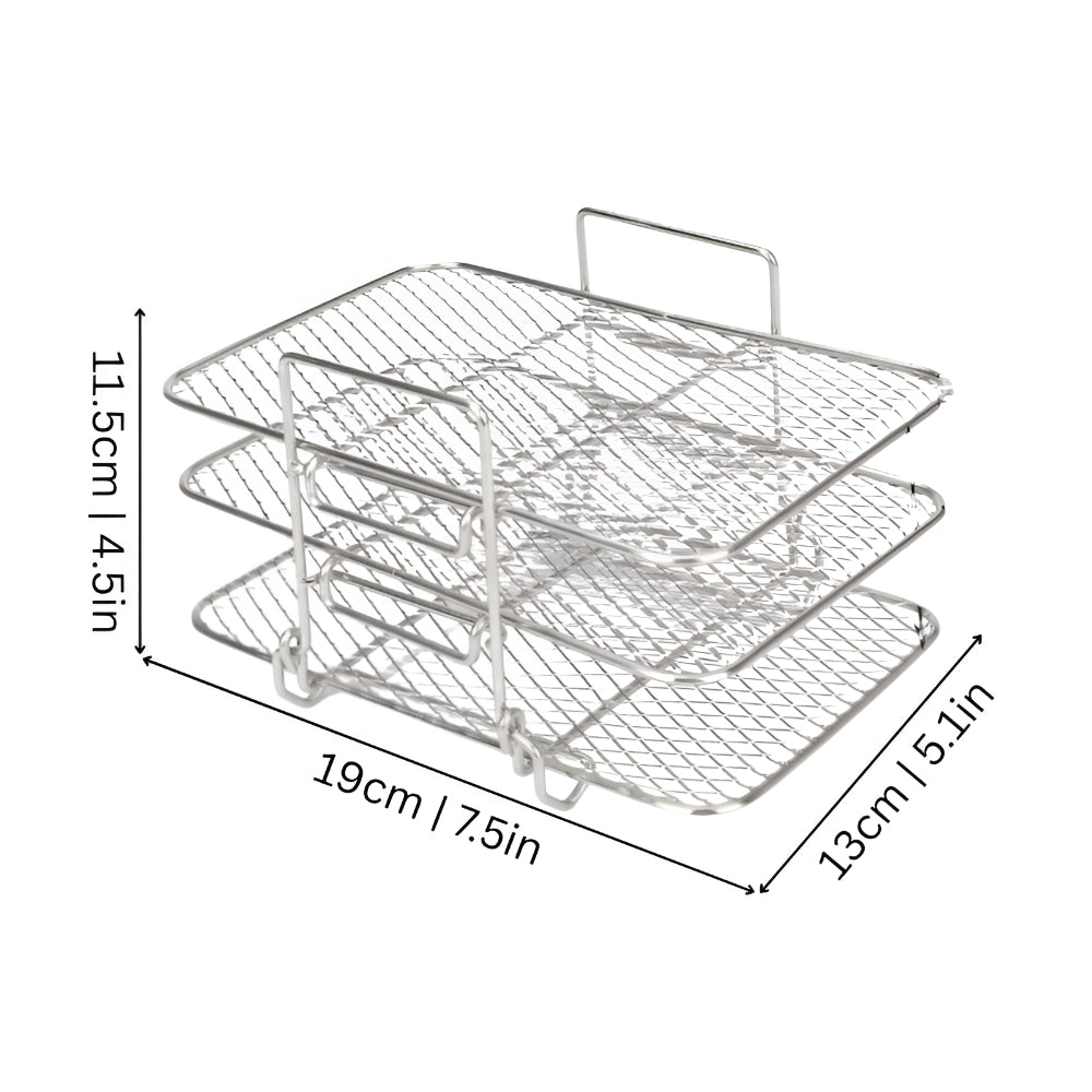 Air Fryer Rack Stackable Kitchen Cooking Tray