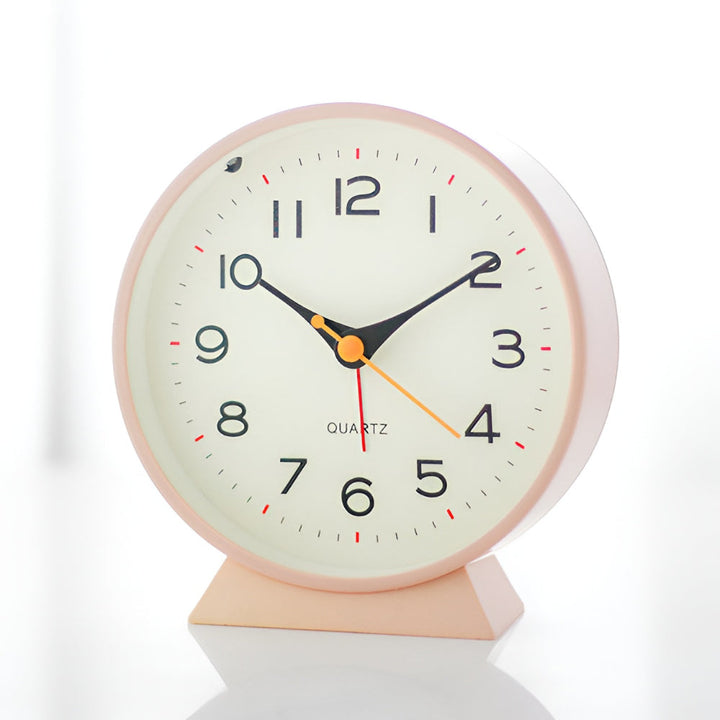 Alarm Clock Silent Quartz Vintage Table Clock