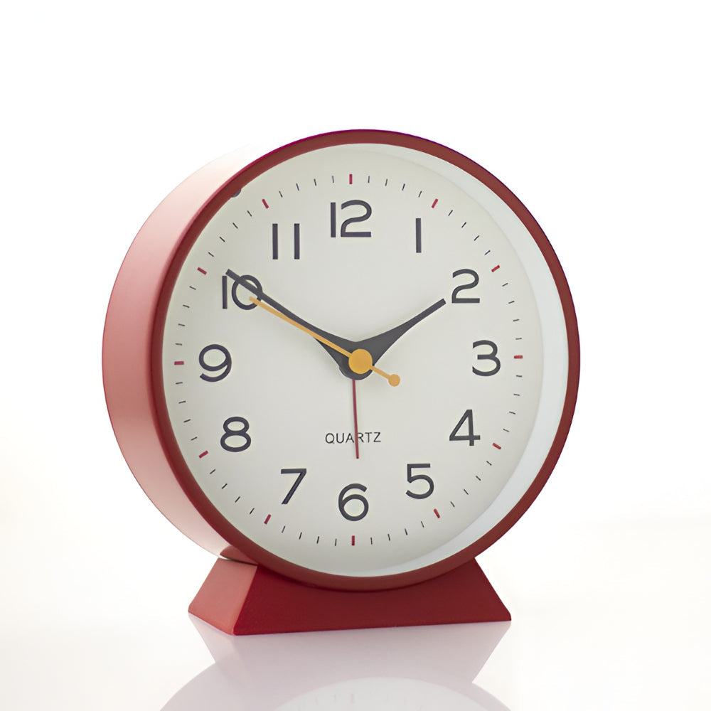 Alarm Clock Silent Quartz Vintage Table Clock