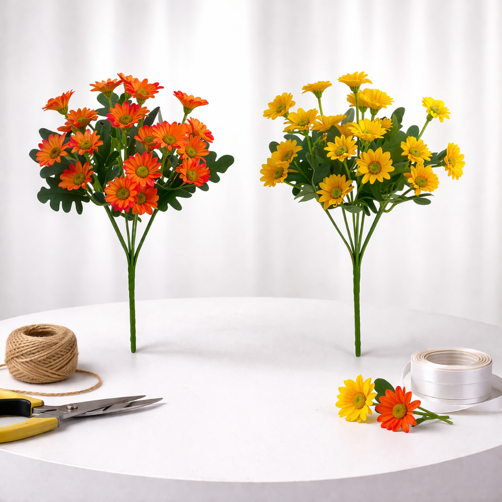 Artificial Daisy Flowers Mothers Day Gift Tabletop Home Decor