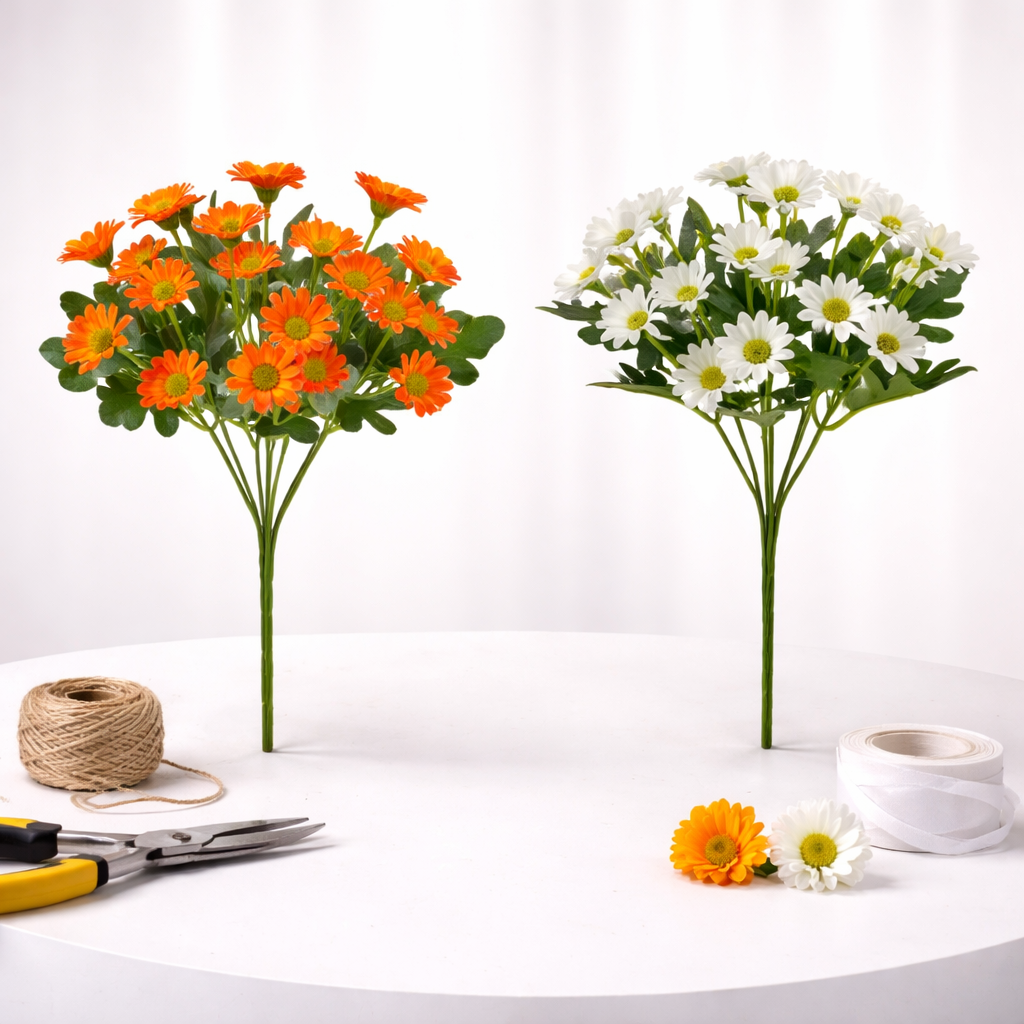 Artificial Daisy Flowers Mothers Day Gift Tabletop Home Decor