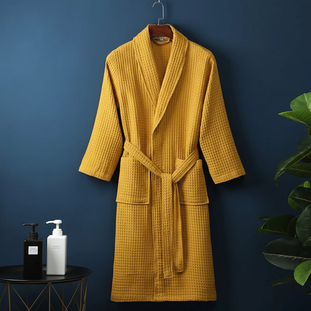Bathrobe Soft Absorbent Unisex Dressing Gown