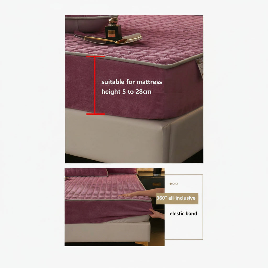 Bed Sheets Fitted Sheet Soft Breathable Mattress Cover