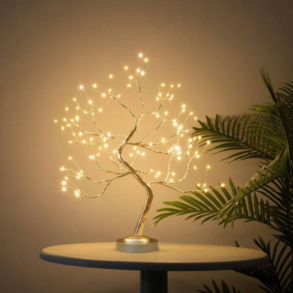 Table Lamp Decorative Bonsai Tree LED Light Cozy Home Decor