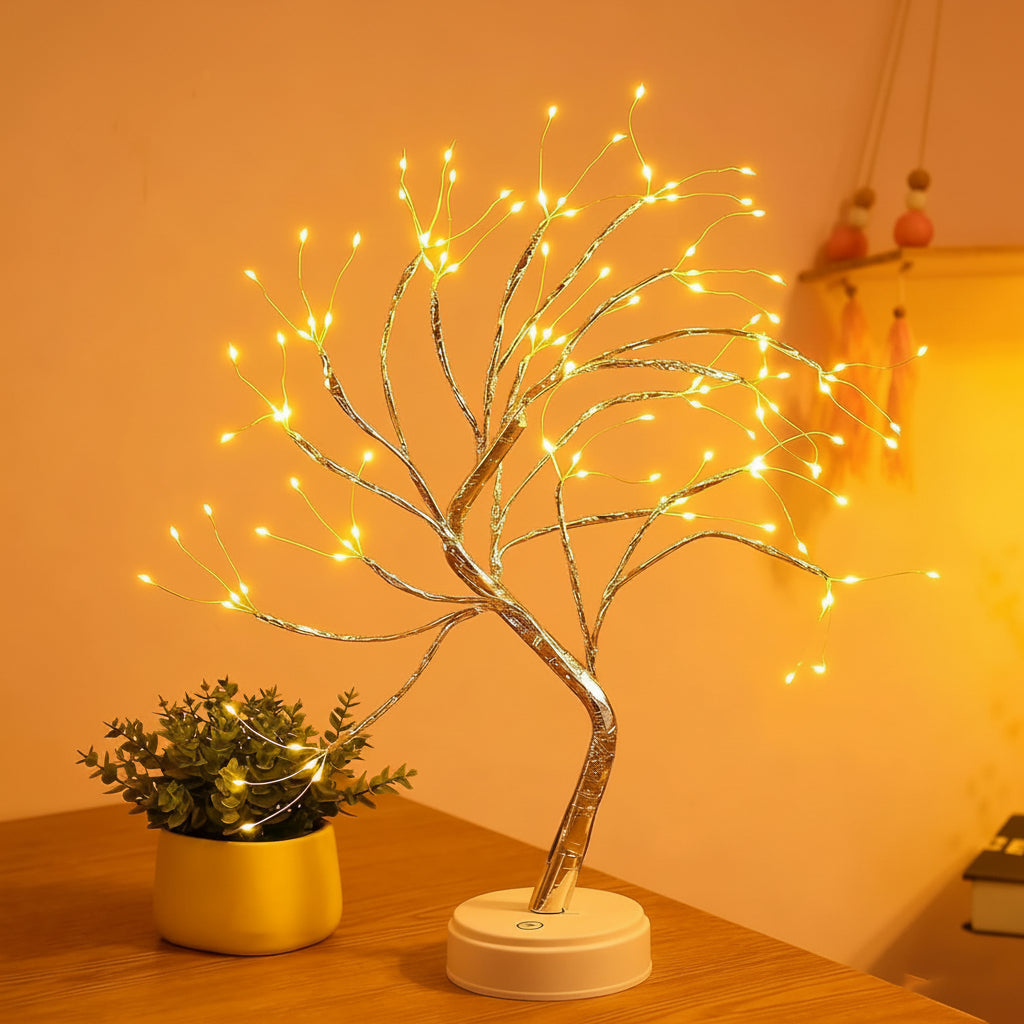 Table Lamp Decorative Bonsai Tree LED Light Cozy Home Decor