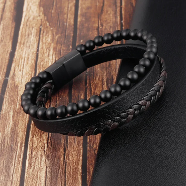 Bracelet Natural Stone Bead Mindfulness Support