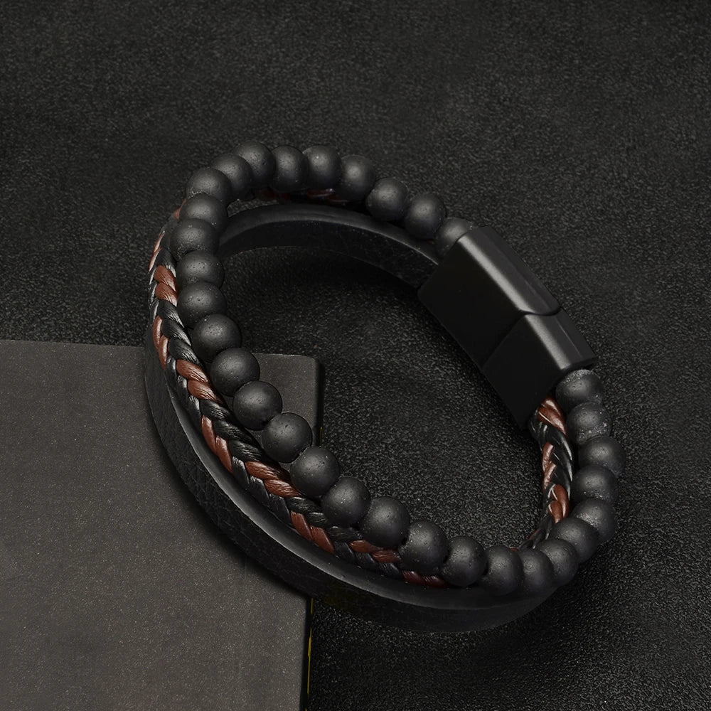 Bracelet Natural Stone Bead Mindfulness Support