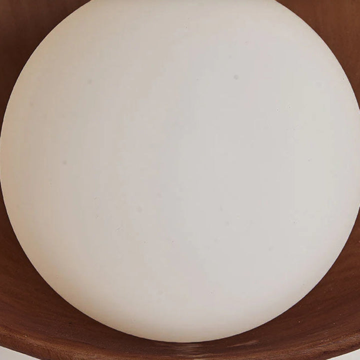 Modern Minimalist Round Wall Sconce | Resin &amp; Iron Accent Light