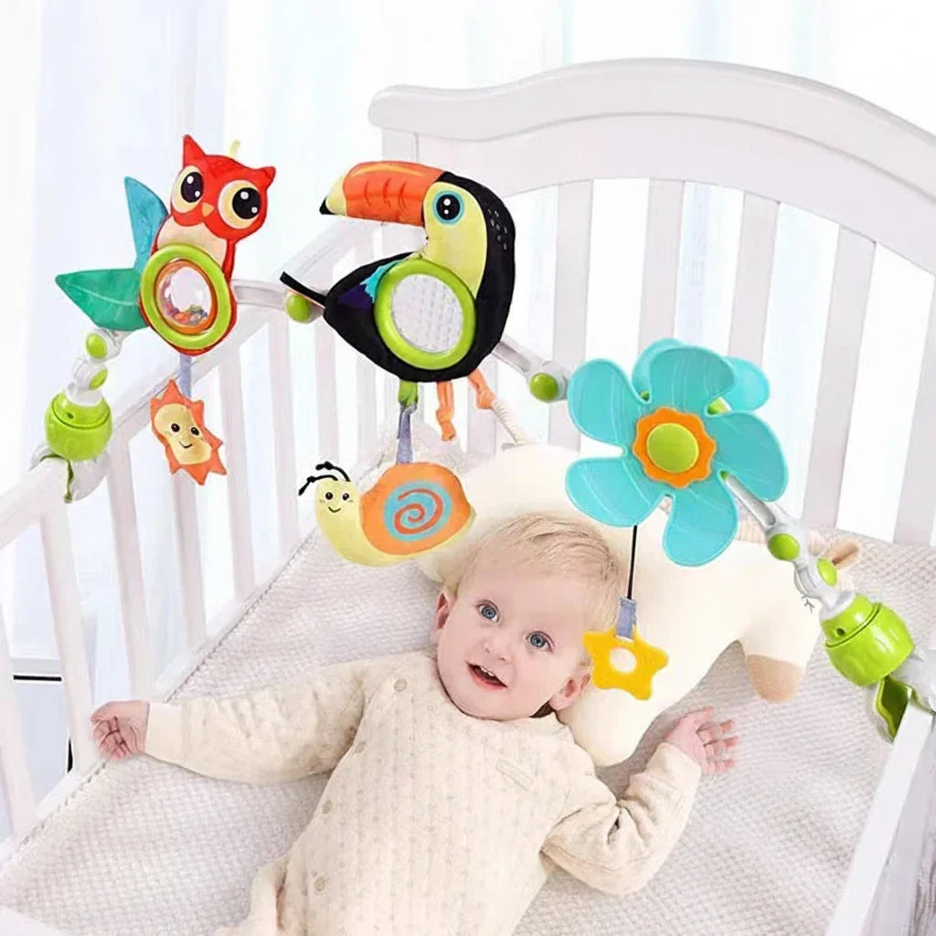 Baby Stroller Toy Arch Hanging Sensory Activity Toys