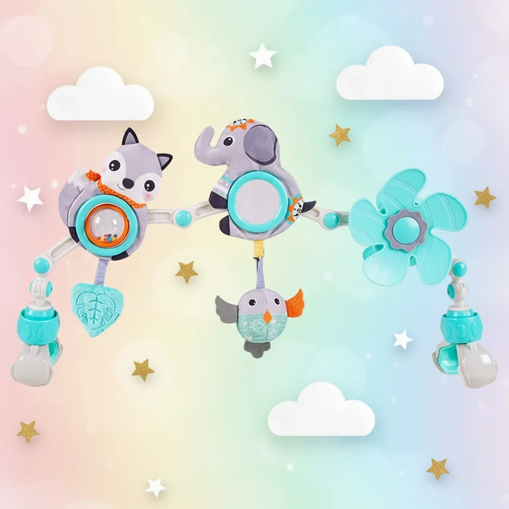 Baby Stroller Toy Arch Hanging Sensory Activity Toys
