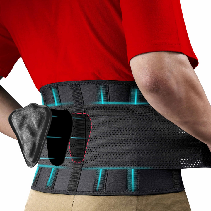 Back Brace Lumbar Support Neoprene Adjustable Pain Relief Belt