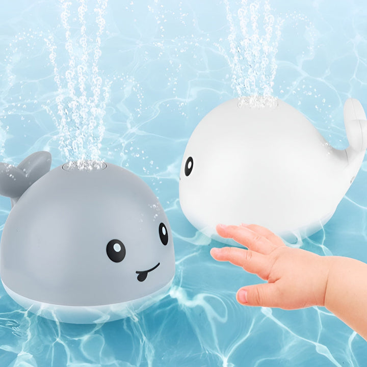 Bath Toy Automatic Water Sprinkler Whale Light Spinner