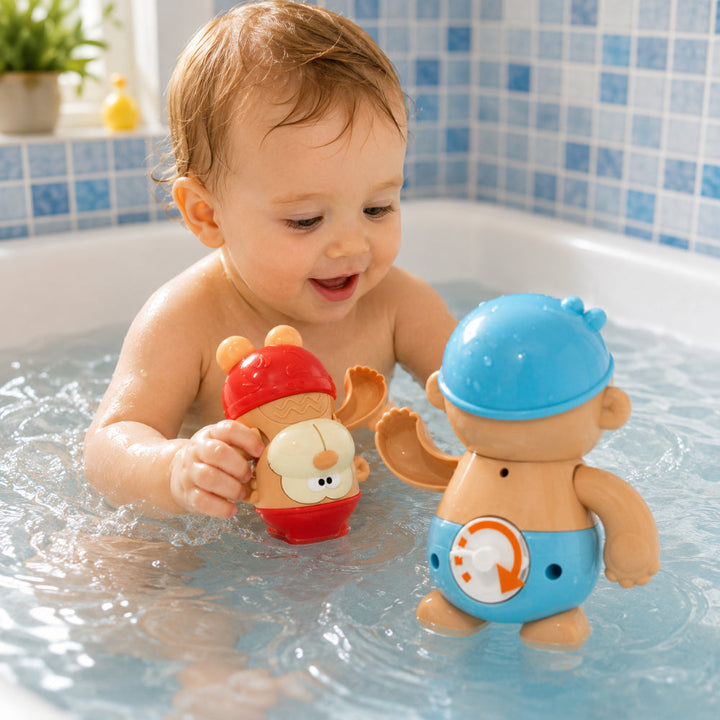 Bath Toy Wind Up Toy Swimming Water Play Toy Kids