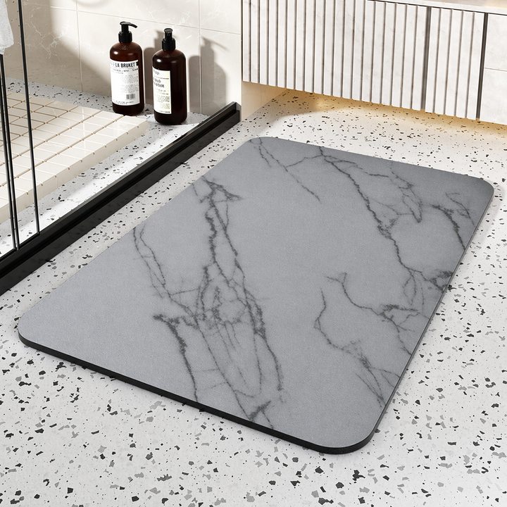 Bathroom Mat Quick Dry Diatom Stone Non Slip Marble Rug
