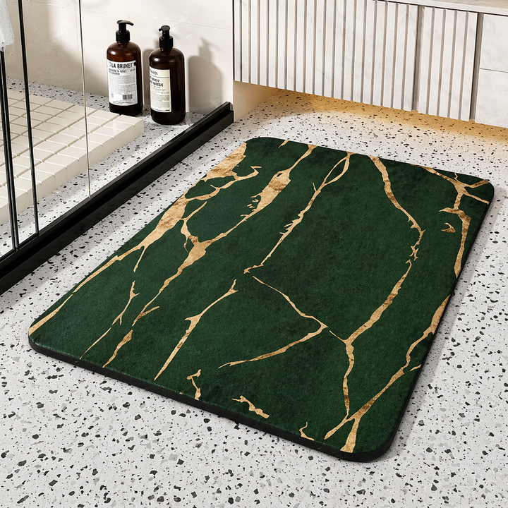 Bathroom Mat Quick Dry Diatom Stone Non Slip Marble Rug