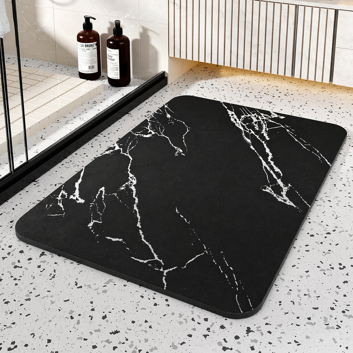 Bathroom Mat Quick Dry Diatom Stone Non Slip Marble Rug