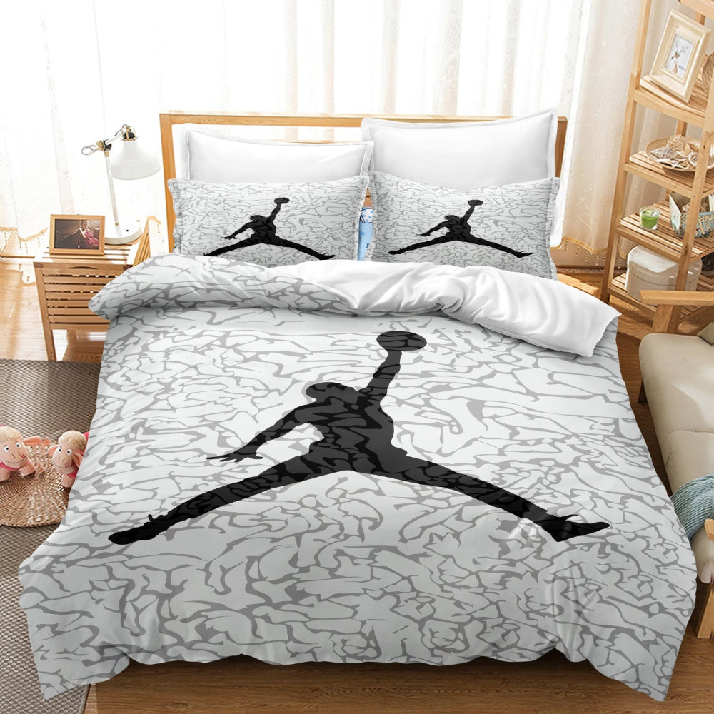 Bedding Set Basketball Print Duvet Cover Bedroom Style