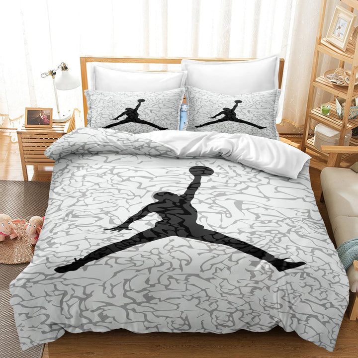 Bedding Set Basketball Print Duvet Cover Bedroom Style