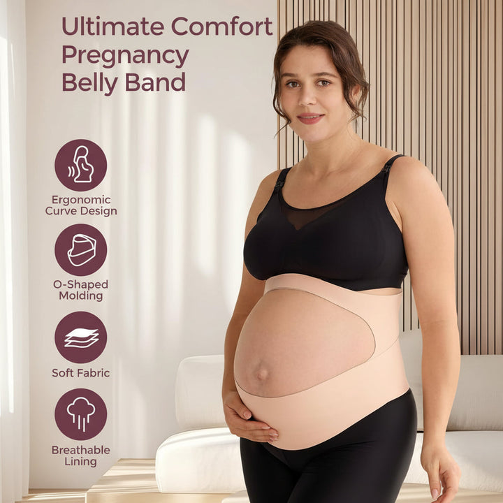 Maternity Belly Band Pregnancy Support Belt Breathable Back