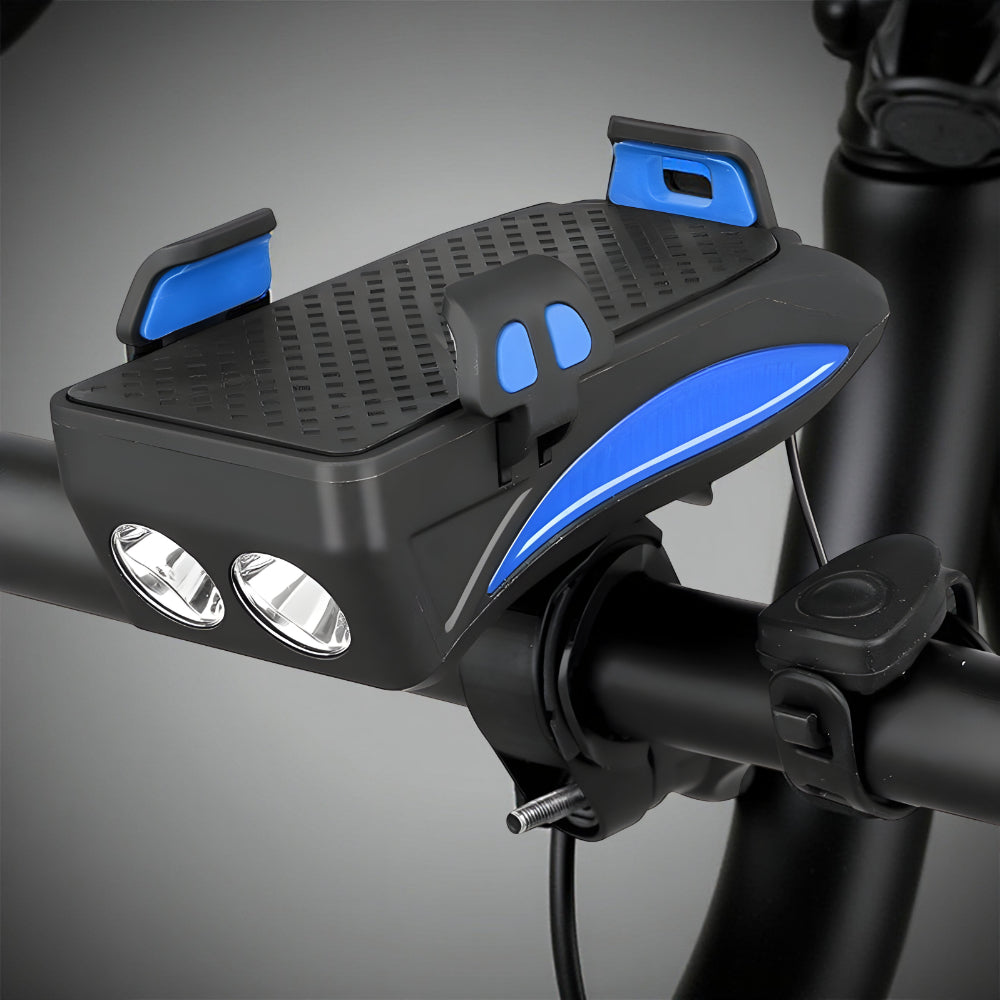 Bike Light Phone Mount Powerbank Horn Combo Accessory