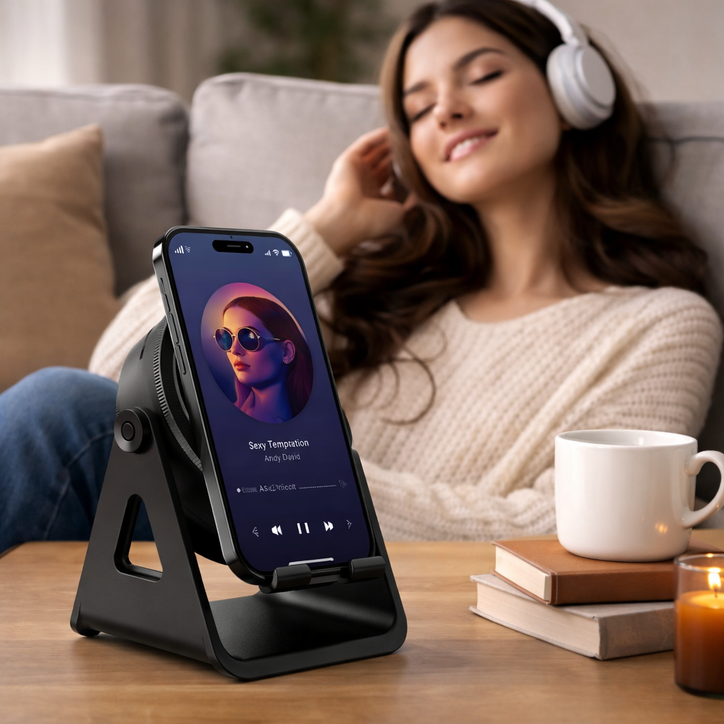 Bluetooth Speaker Induction Phone Stand Wireless Charger