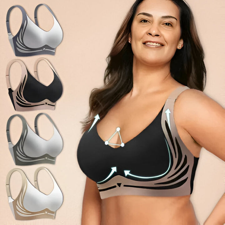 Bra Wireless Everyday Support Smooth Daily Wear Design