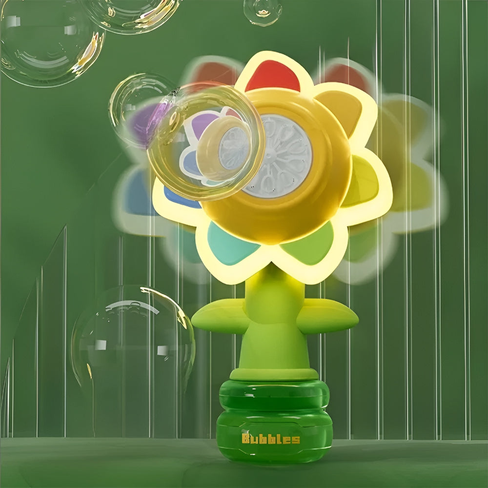 Bubble Machine Flower Bubble Blower Kids Automatic Toy