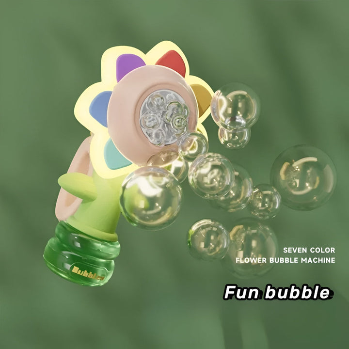 Bubble Machine Flower Bubble Blower Kids Automatic Toy
