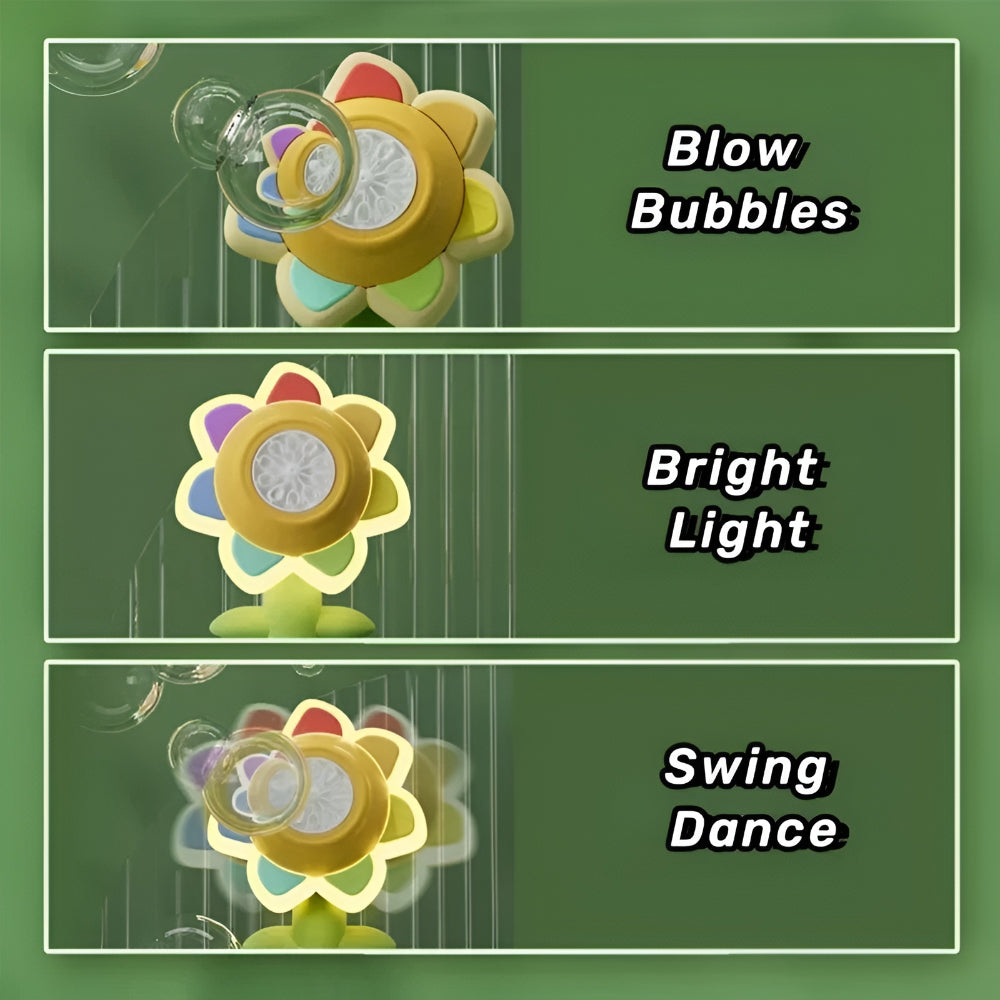 Bubble Machine Flower Bubble Blower Kids Automatic Toy