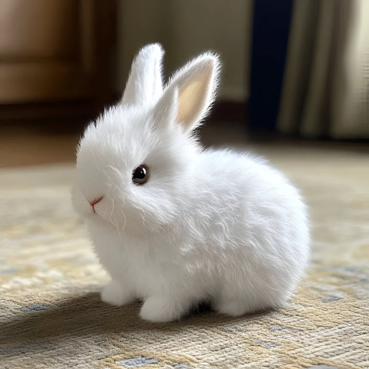 Bunny Toy Home Decor Lifelike Sitting Display Figurine