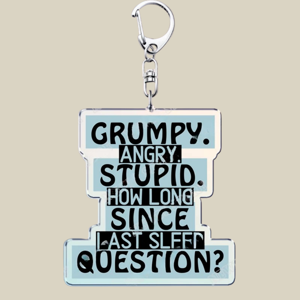 Bunnycat Keychain Funny Acrylic Charm Cute Cartoon Key Ring Gift