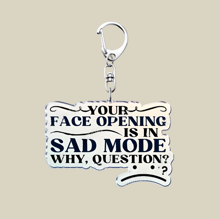 Bunnycat Keychain Funny Acrylic Charm Cute Cartoon Key Ring Gift