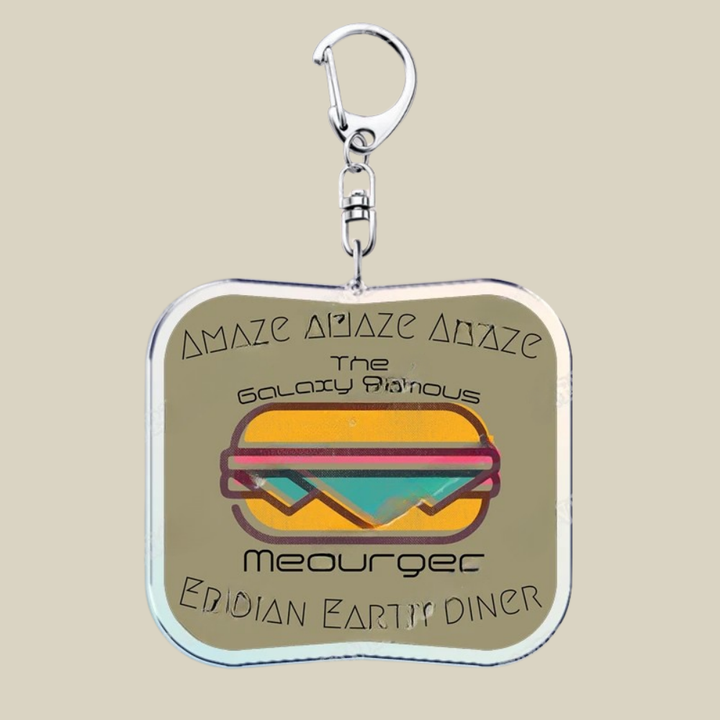 Bunnycat Keychain Funny Acrylic Charm Cute Cartoon Key Ring Gift