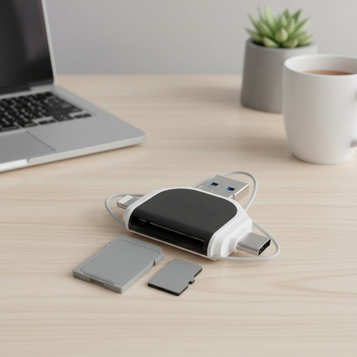 Card Reader 4 in 1 USB C SD Micro SD Data Transfer Adapter